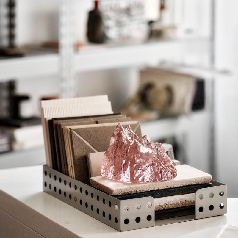The Rock lyslykt 9,1 cm rosa