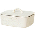 Nordic Vanilla smørskål 15x12x5,5 cm kremhvit