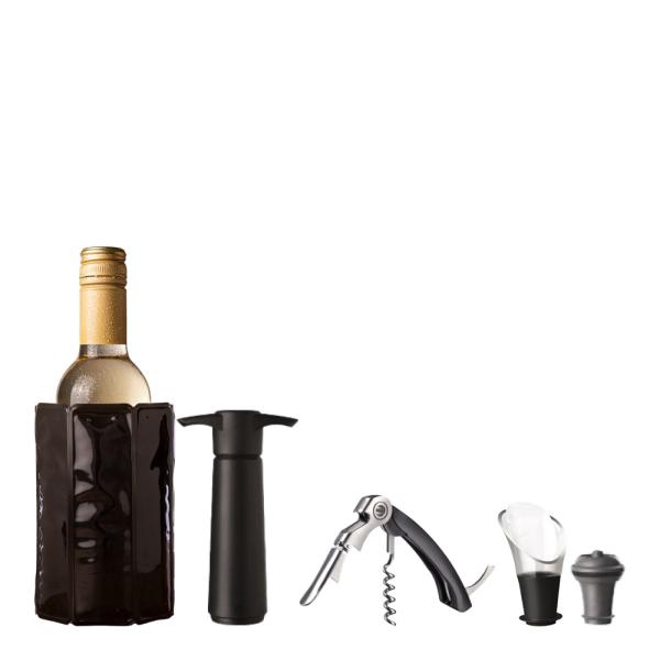 Vin Original sett 5 deler svart/sølv