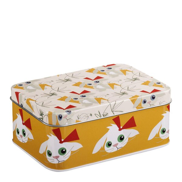 Kanin matboks 6x10x14 cm gul