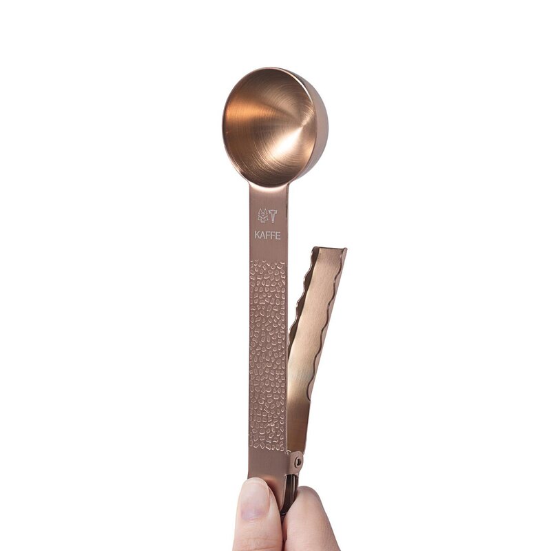 Frost kaffeskje m/klemme kobber