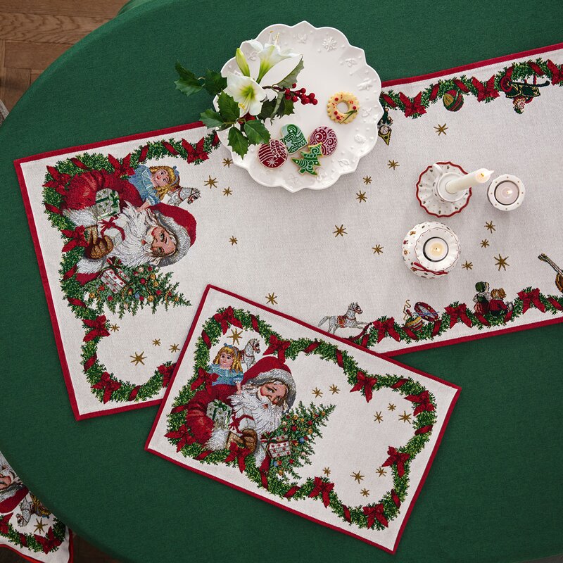 Toys Fantasy Gobelin juleløper XL santa 143x49 cm