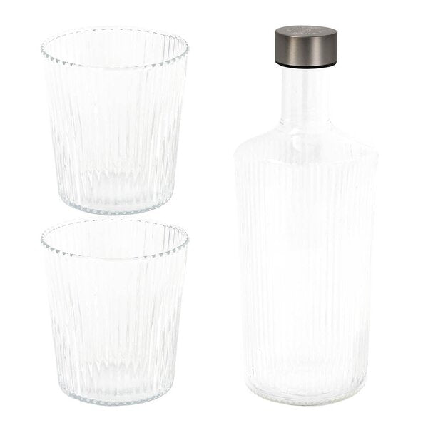 Ribbed Elegance gaveeske White Haven 3 deler