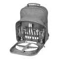 Peri piknikryggsekk for 2 personer 26x17x35 cm grå