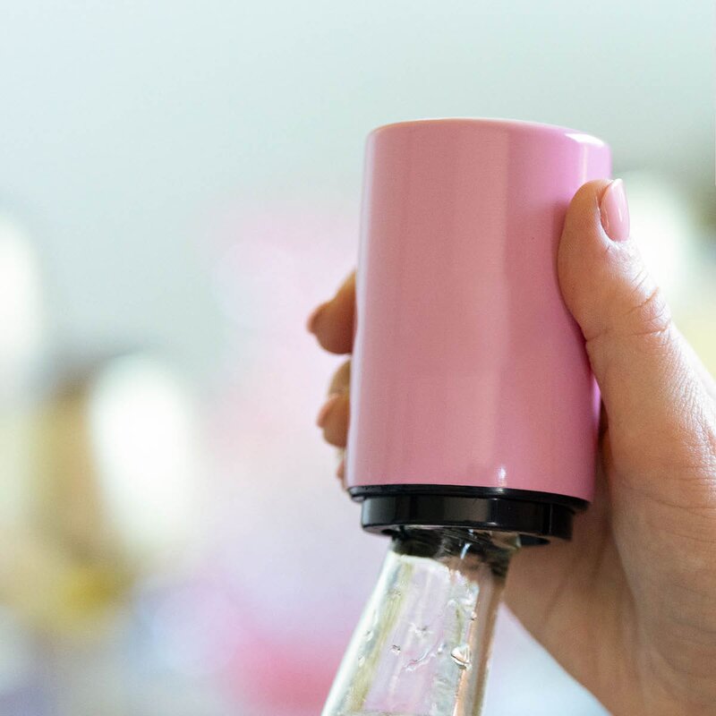 Flaskeåpner 9 cm rosa