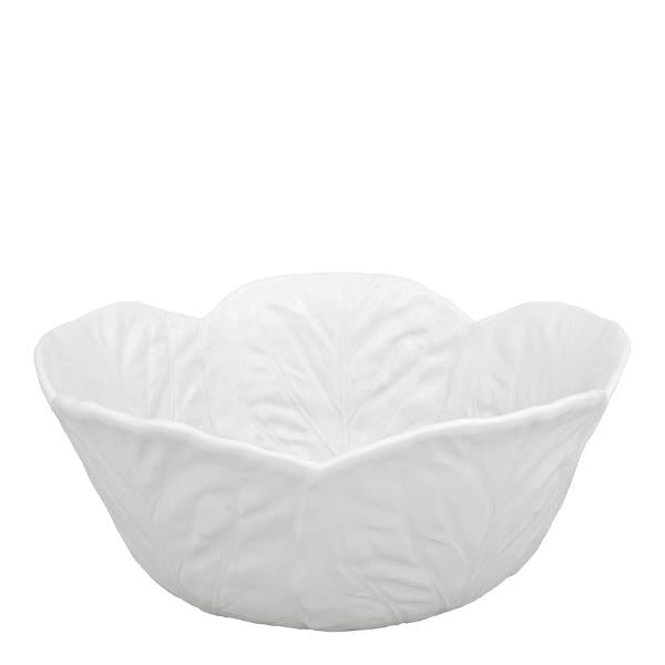 Cabbage skål kålblad 29,5 cm hvit