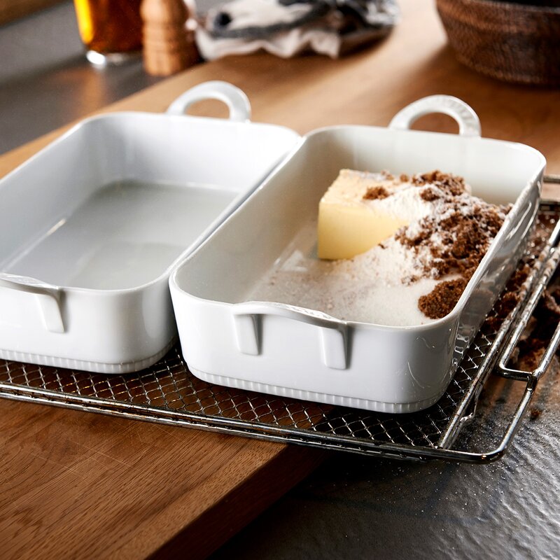 Toulouse ildfast form 2,2L 2 stk hvit