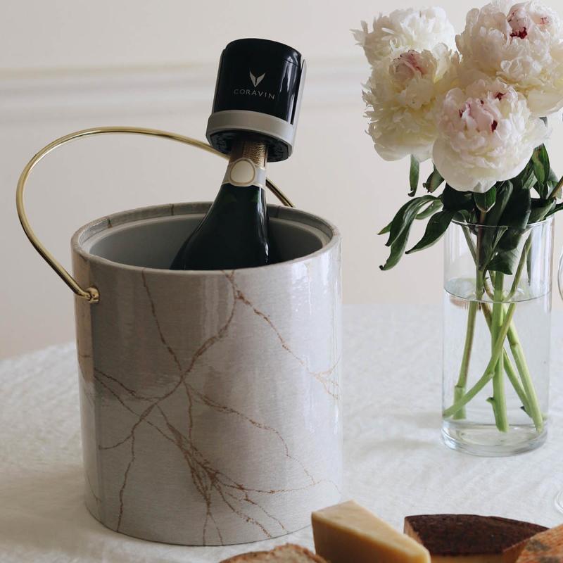 Sparkling champagnestopper 2 stk svart