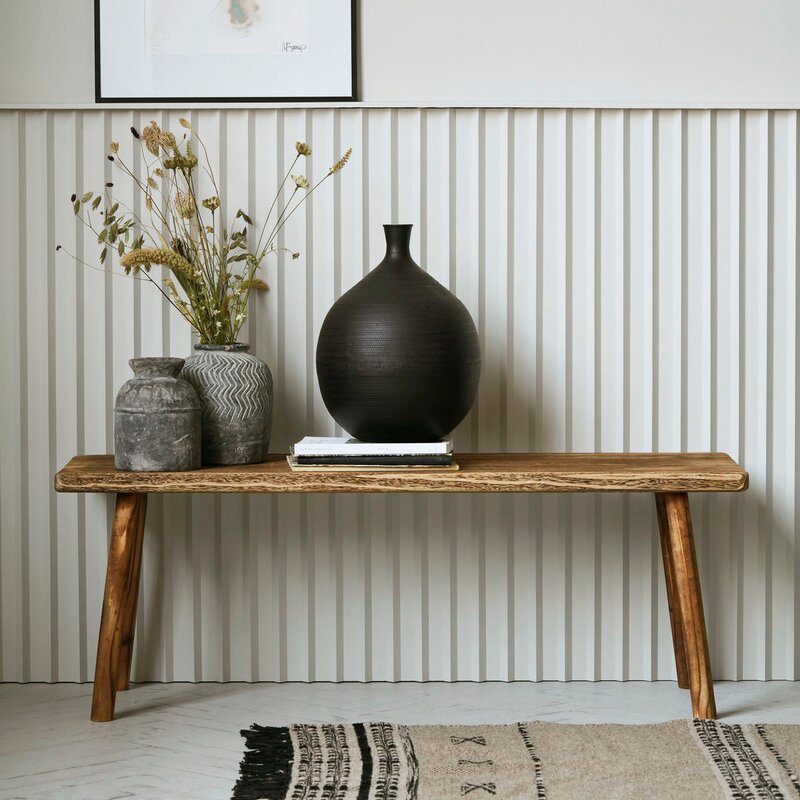 Nadi benk 120x38x43 cm natur