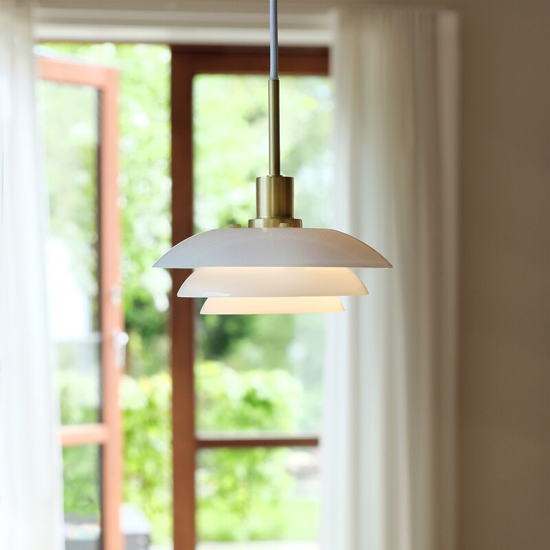 DL31 pendel 15 cm opal/messing