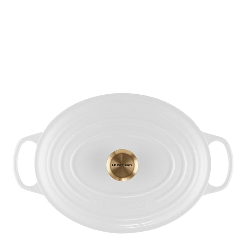 Signature oval støpejernsgryte 31 cm 6,3L white