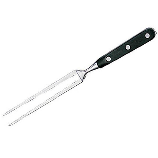 Pluton stekegaffel 15 cm stål/svart