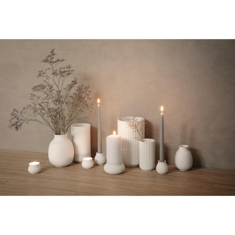 Curve lysestake h7 cm hvit