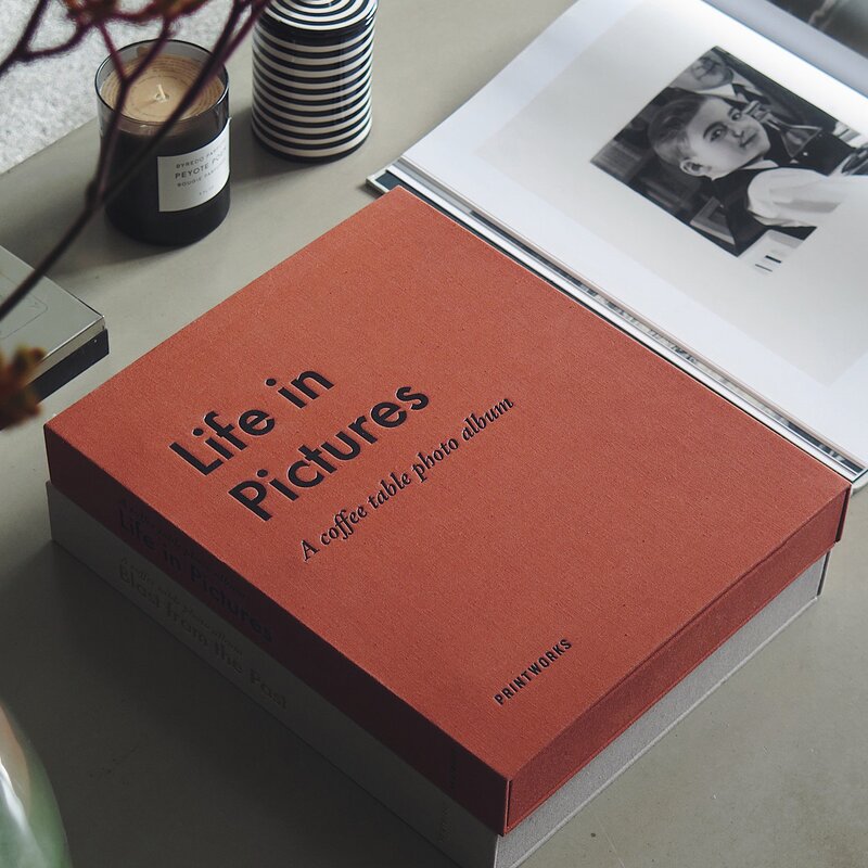 Fotoalbum life in pictures oransje