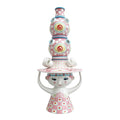 Lady with hat vase 50 cm rosa