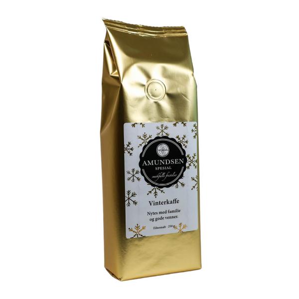 Kaffe 250 g gull/hvit
