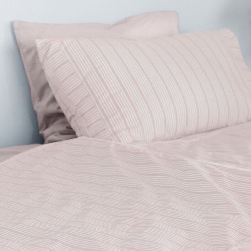 Bedding Collection dynetrekk 140x200+63x60 cm powder rose stripes