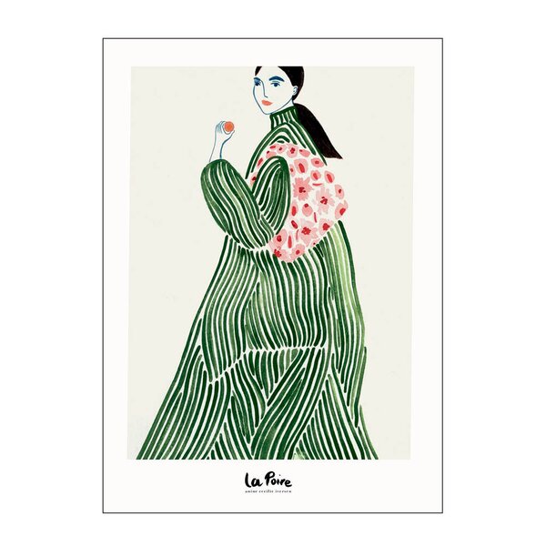 La Poire poster 50x70 cm green coat