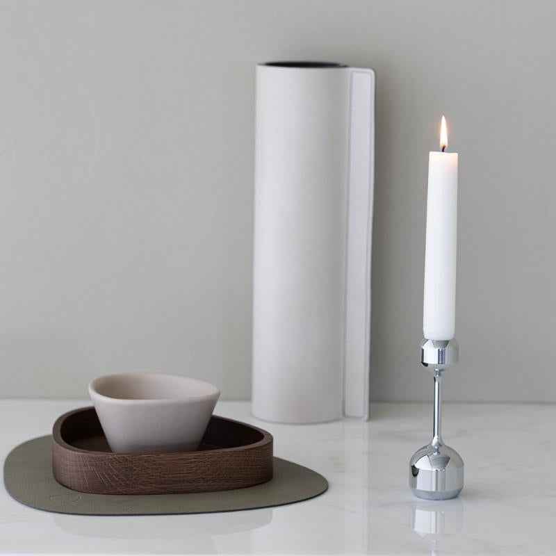 Silhouette lysestake 12 cm krom