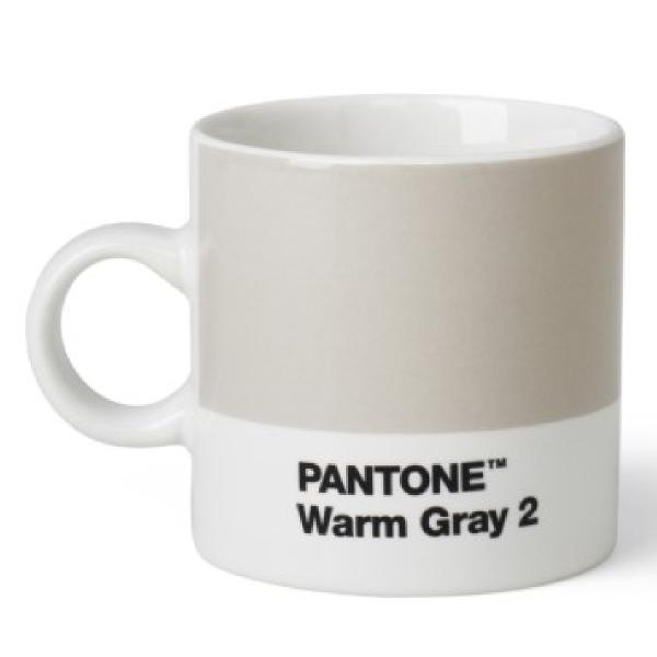 PANTONE espressokopp med hank 12 cl varm grå