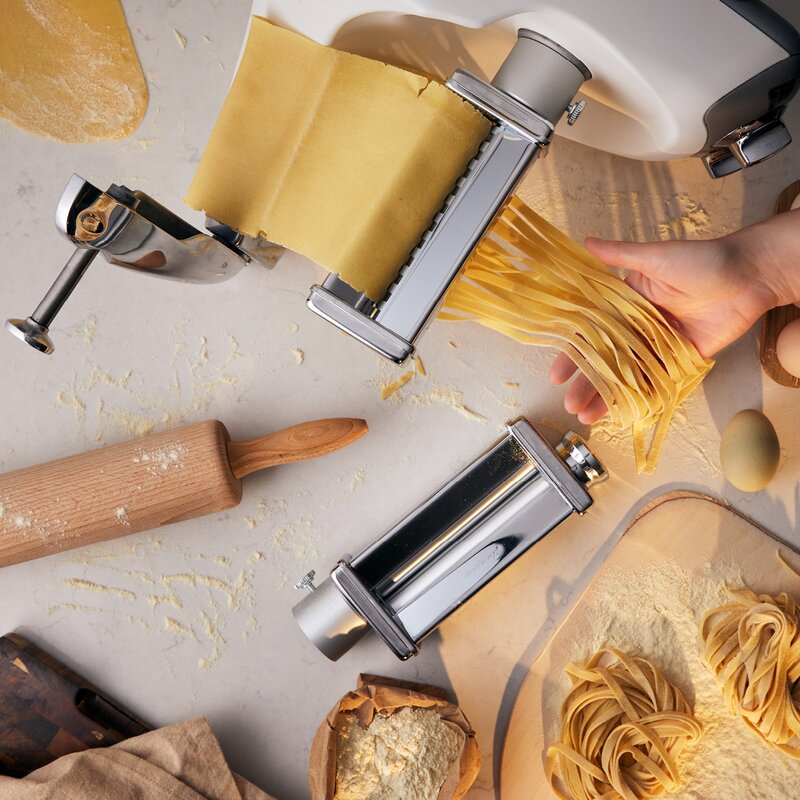 Assistent tilbehør pastavals sett lasagne og fettucine