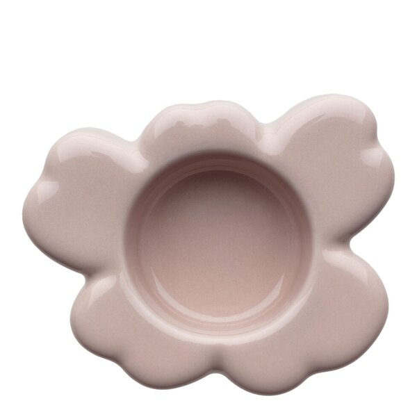 Unikko telysholder 3x10 cm rosy grey