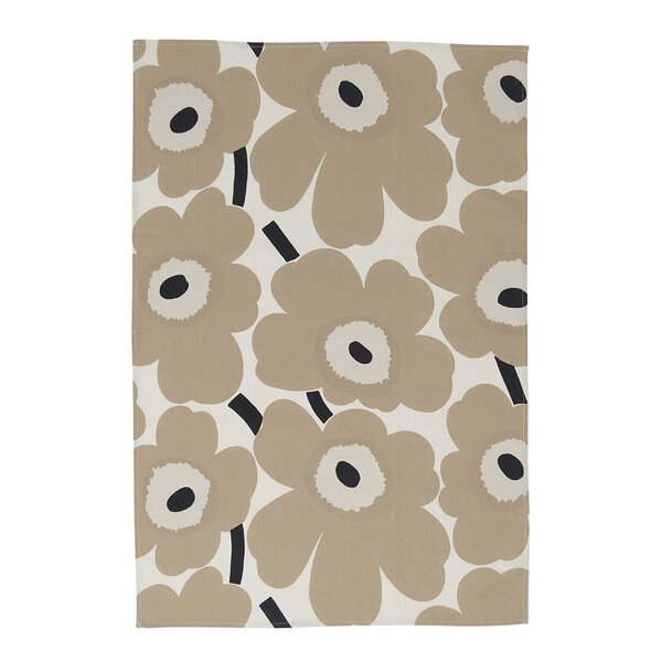 Pieni Unikko kjøkkenhåndkle 47x70 cm 2 stk hvit/beige/mørkblå