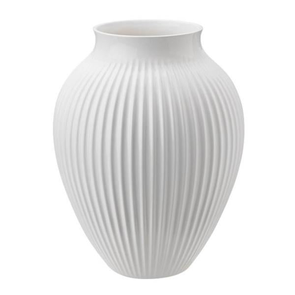 Ripple vase 27 cm hvit