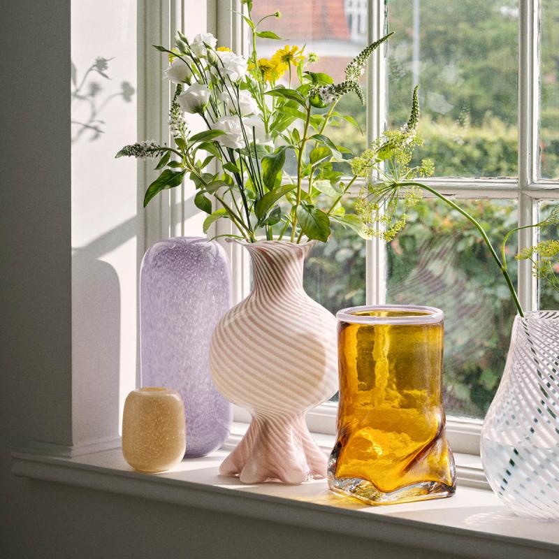 Ellen vase 22 cm harvest gold/light purple