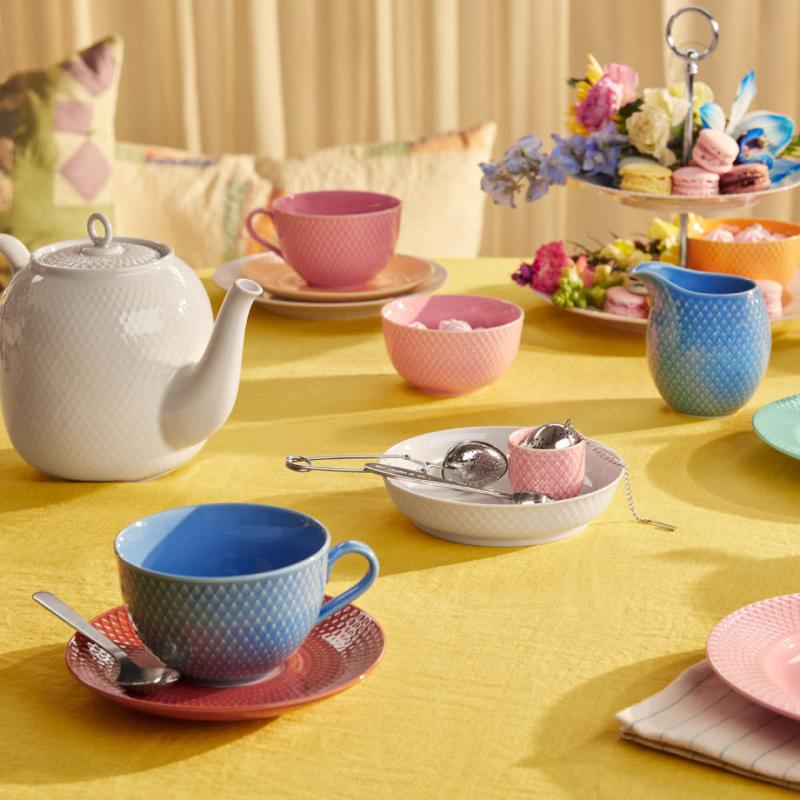 Rhombe Color eggeglass 5 cm rosa