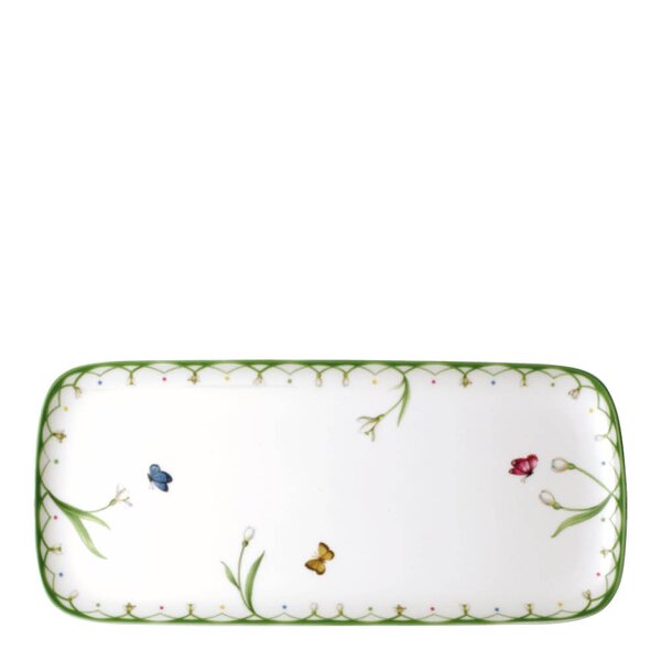 Colourful Spring rektangulært fat 35x16 cm