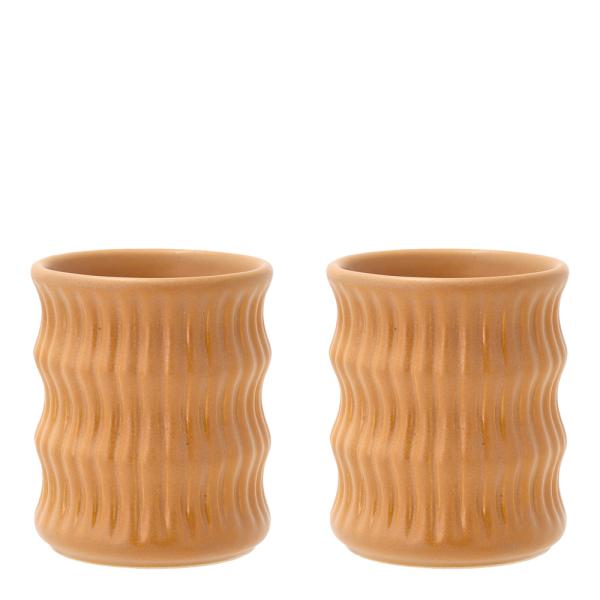 Styles krus m/ riflet mønster 30 cl 2 stk amber