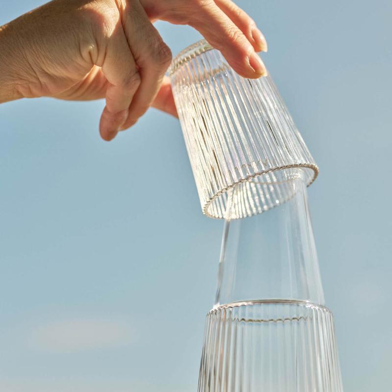 Pilastro karaffel med glass 1L clear