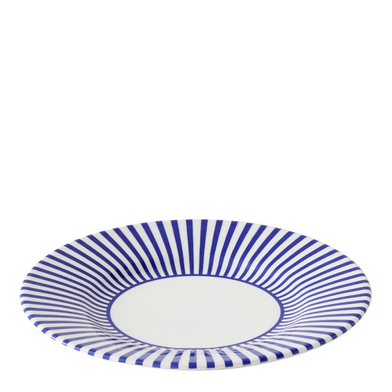Steccato asjett smalstripet 18 cm koboltblå