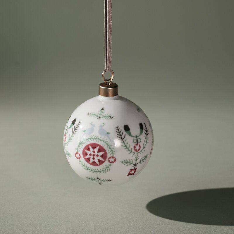 Swedish Grace Winter julekule 8 cm