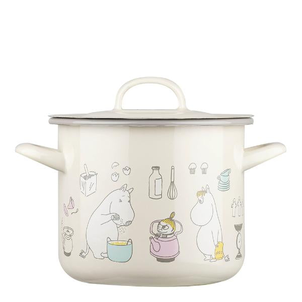 Mummi gryte med lokk 2,5L bon appétit beige