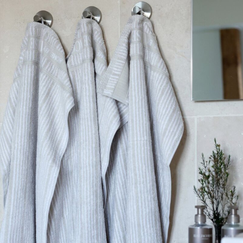Bath Collection gjestehåndkle 40x60 cm sett med 2 stk sand beige stripes