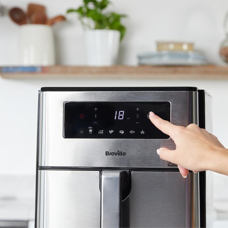 Halo XL digital airfryer 9L stål