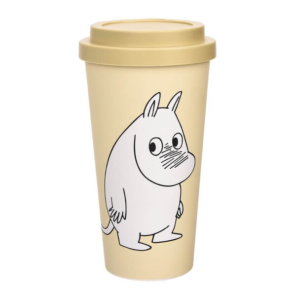Mummi reisekopp 45 cl Mummitroll sjenert beige