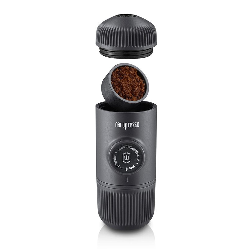 Nanopresso bærbar espressomaskin grå