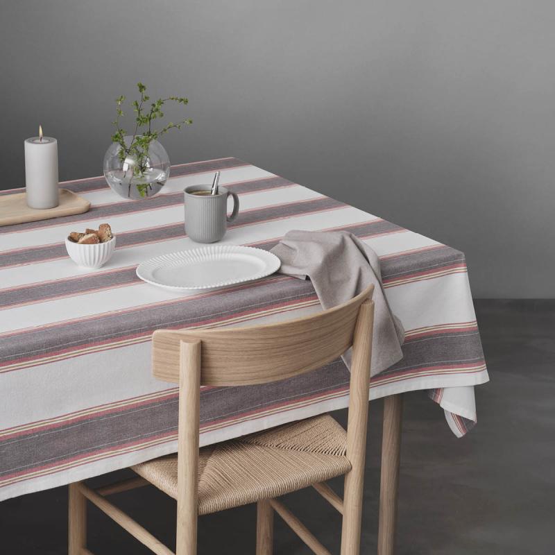 Duk 140x240 cm large stripes hvit