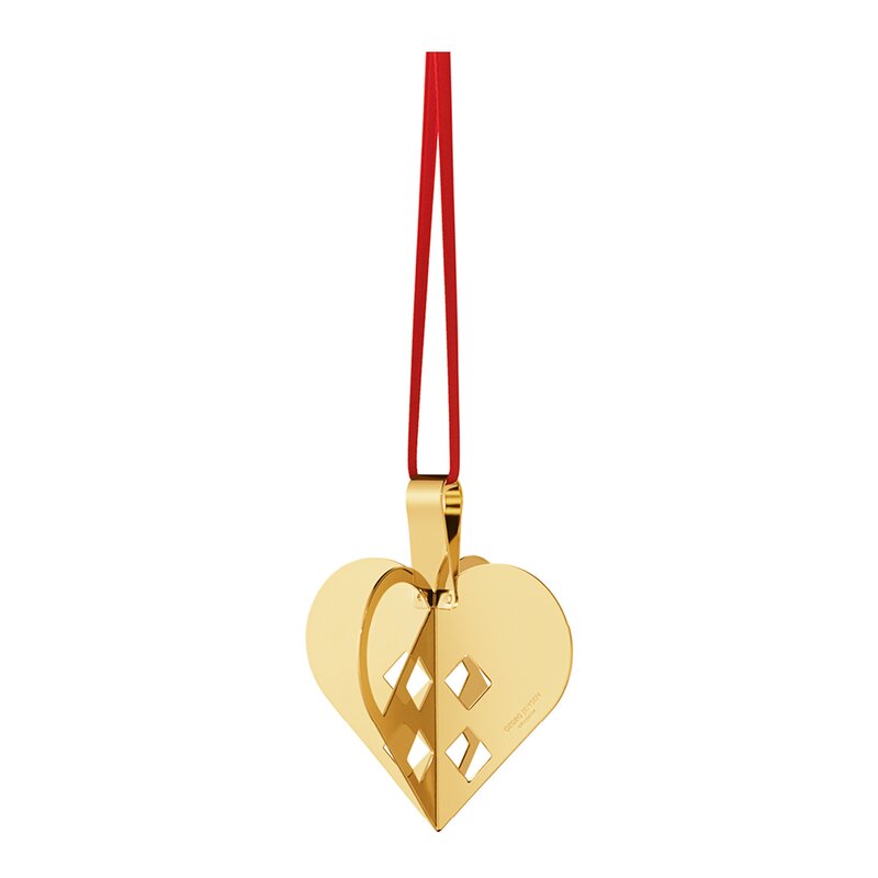 Jul 2025 ornament hjerte messing