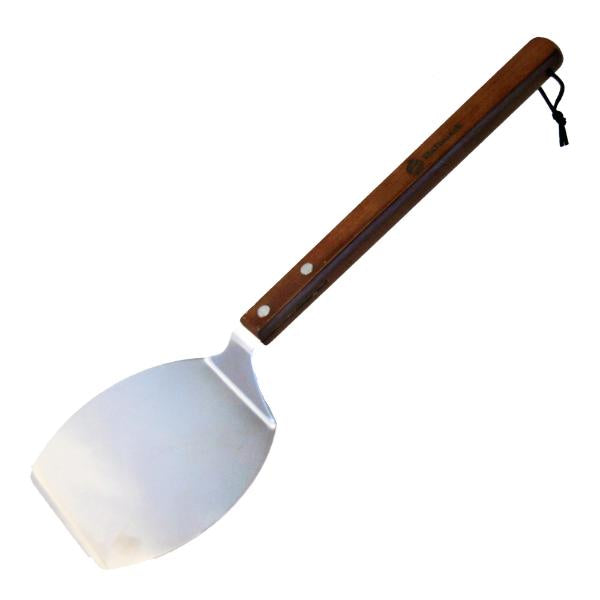 Hamburger stekespade 47 cm stål/tre