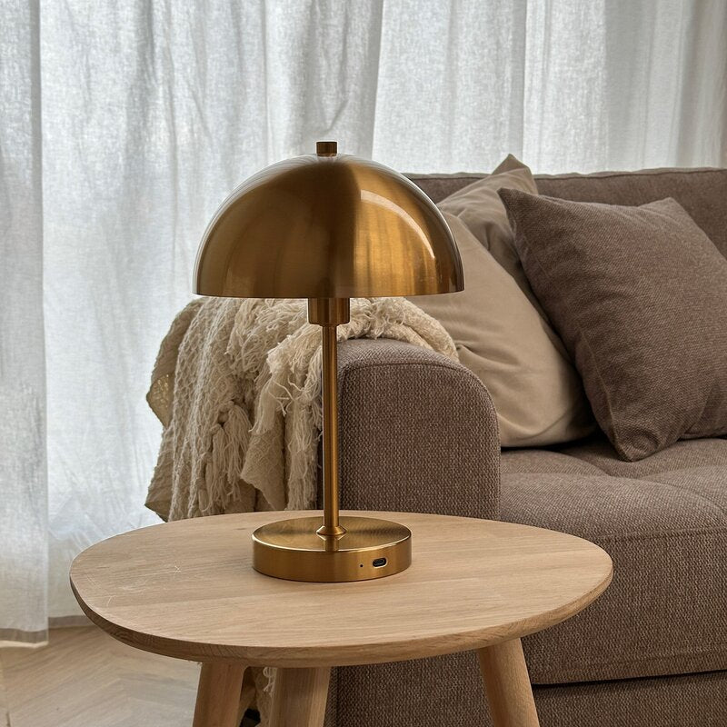 Stockholm portable bordlampe version 2 30 cm antik messing