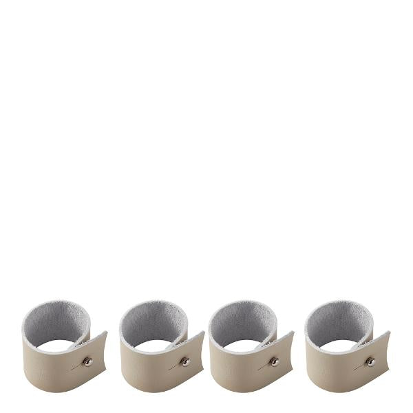 Selah serviettring 4 stk 4,5x3,5 cm beige