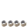 Selah serviettring 4 stk 4,5x3,5 cm beige