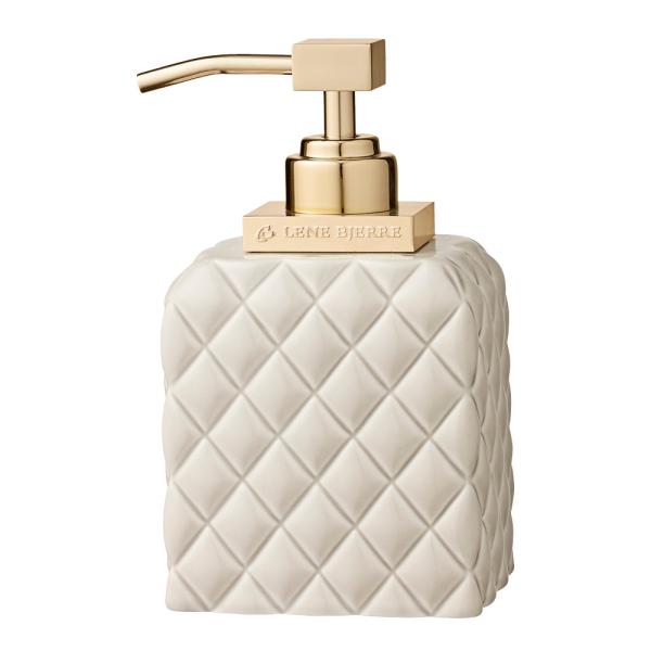 Portia såpedispenser 16 cm brun sand