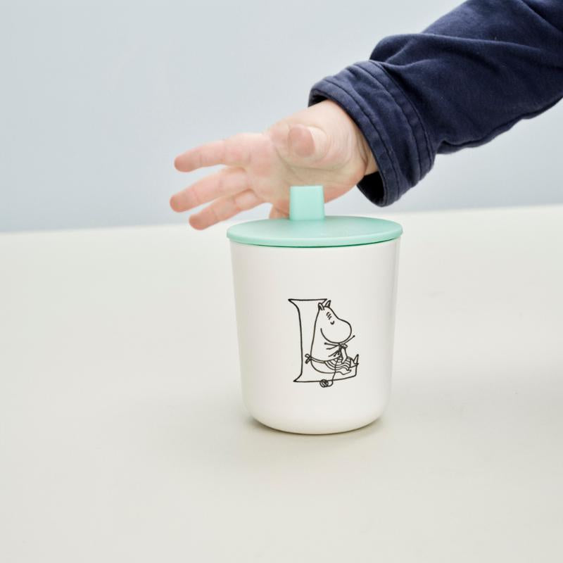 Moomin ABC drikke lokk til krus turqouise