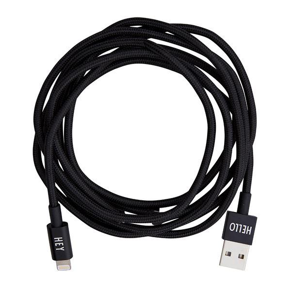 Tech kabel lightning 1,85m svart