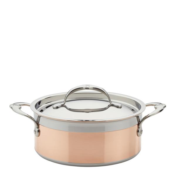 Copperbond gryte med lokk 2,8L kobber